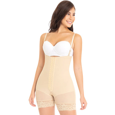 Strapless Siliconado Mid Thigh Bodysuit -  MYD 0066